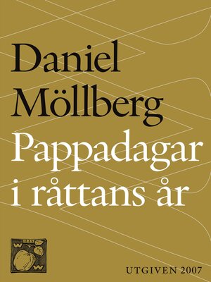 cover image of Pappadagar i Råttans år